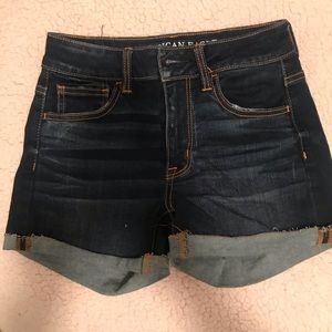 High waisted jean shorts!